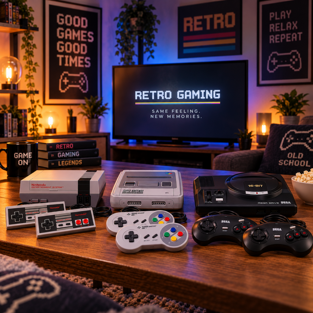 Retro Gaming. Retro Konsolen mieten in Deutschland.